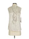 Etcetera Sleeveless Blouse In Silver