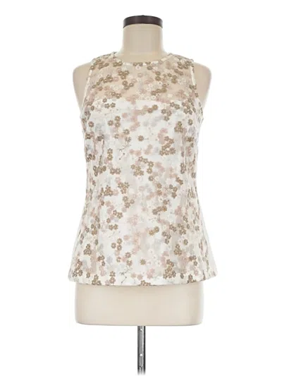 Pre-owned Etcetera Sleeveless Blouse In White