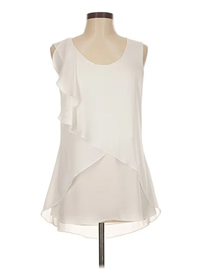 Pre-owned Etcetera Sleeveless Blouse In White