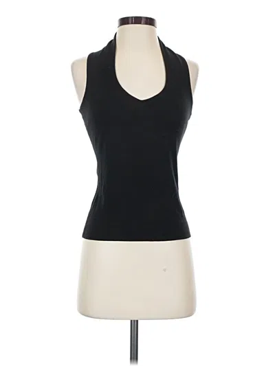 Pre-owned Etcetera Sleeveless Top Black Halter Neckline Tops