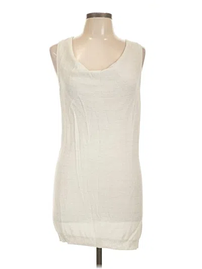 Pre-owned Etcetera Sleeveless Top Ivory Scoop Neck Tops