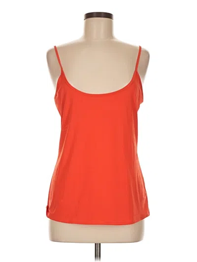 Pre-owned Etcetera Sleeveless Top Orange Scoop Neck Tops