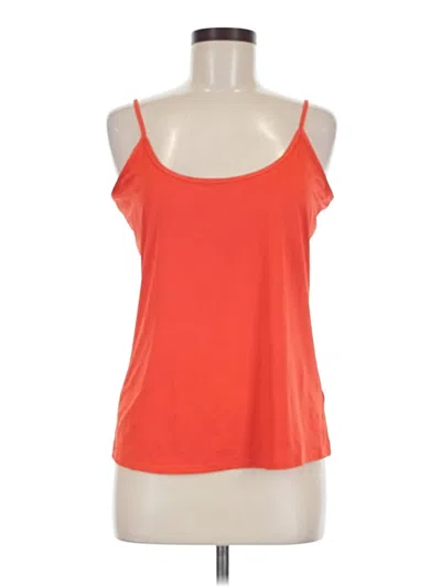Pre-owned Etcetera Sleeveless Top Orange Scoop Neck Tops