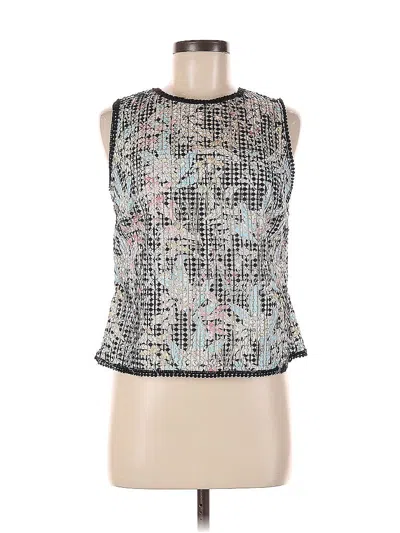 Pre-owned Etcetera Sleeveless Top Silver Halter Neckline Tops