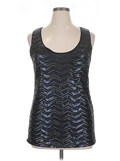 Pre-owned Etcetera Sleeveless Top Silver Halter Neckline Tops