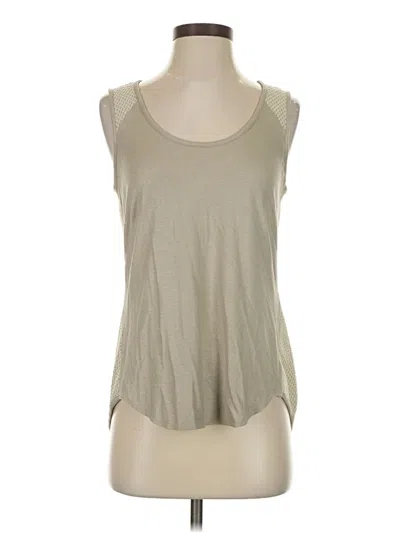 Pre-owned Etcetera Sleeveless Top Tan Scoop Neck Tops In Brown