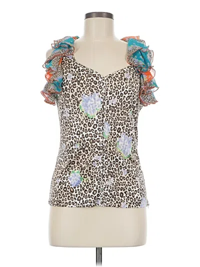 Pre-owned Etcetera Sleeveless T-shirt In Brown
