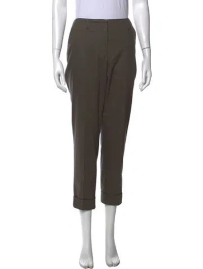 Pre-owned Etcetera Straight Leg Pants In Green