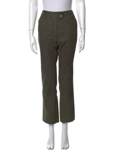 Pre-owned Etcetera Straight Leg Pants In Green