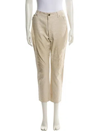 Pre-owned Etcetera Straight Leg Pants In Neutral