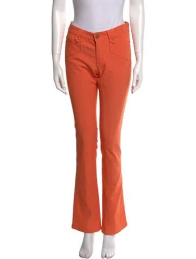 Pre-owned Etcetera Straight Leg Pants In Orange