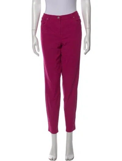 Pre-owned Etcetera Straight Leg Pants In Purple