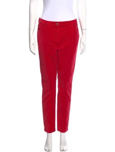 Pre-owned Etcetera Straight Leg Pants In Red