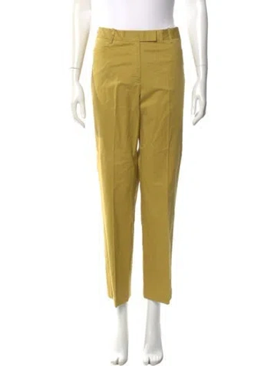 Pre-owned Etcetera Straight Leg Pants In Yellow