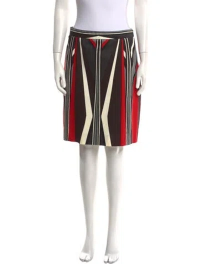Pre-owned Etcetera Striped Knee-length Skirt In Multi