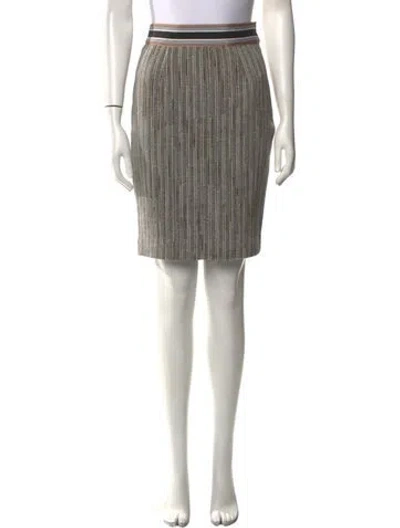 Pre-owned Etcetera Striped Knee-length Skirt In Multi
