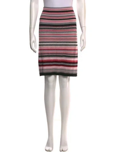 Pre-owned Etcetera Striped Knee-length Skirt In Multi