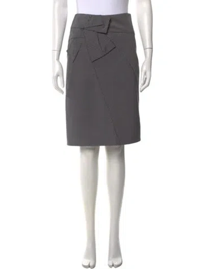Pre-owned Etcetera Striped Knee-length Skirt In Multi