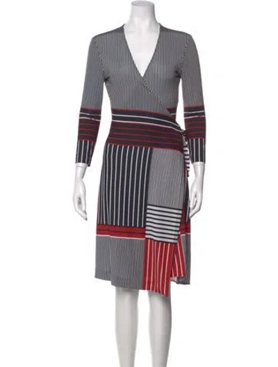 Pre-owned Etcetera Striped Midi Length Dress In Multi