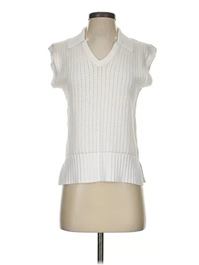 Pre-owned Etcetera Sweater Vest In White