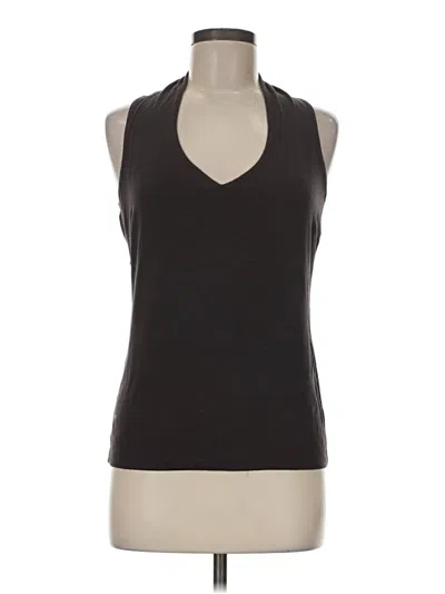 Pre-owned Etcetera Tank Top Black Halter Neckline Tops
