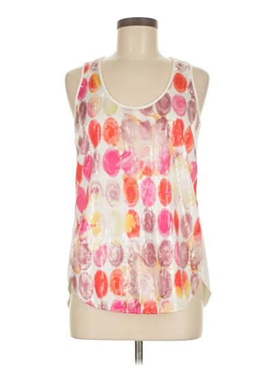 Pre-owned Etcetera Tank Top Pink Halter Neckline Tops