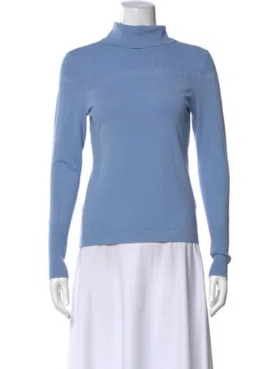 Pre-owned Etcetera Turtleneck Sweater In Blue