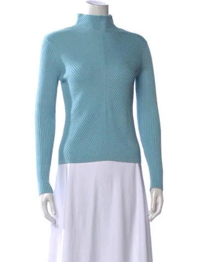 Pre-owned Etcetera Turtleneck Sweater In Blue