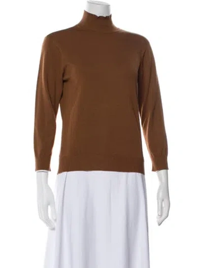 Pre-owned Etcetera Turtleneck Sweater In Brown