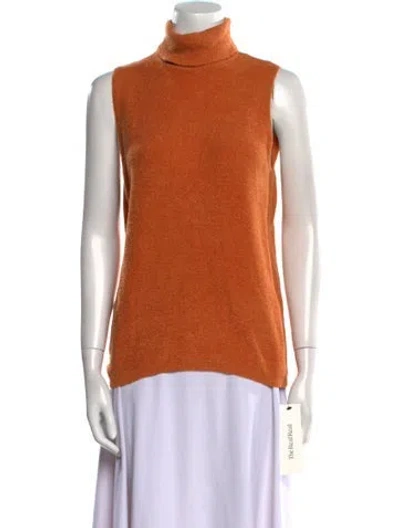 Pre-owned Etcetera Turtleneck Sweater In Orange