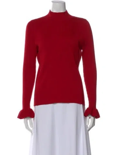 Pre-owned Etcetera Turtleneck Sweater In Red
