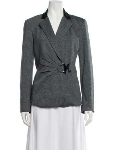 Pre-owned Etcetera Tweed Pattern Blazer W/ Tags In Grey