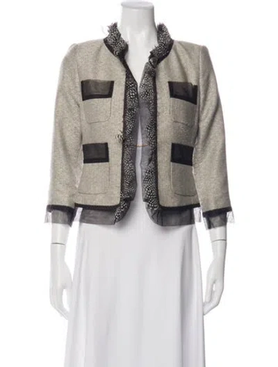 Pre-owned Etcetera Tweed Pattern Jacket In Multicolor