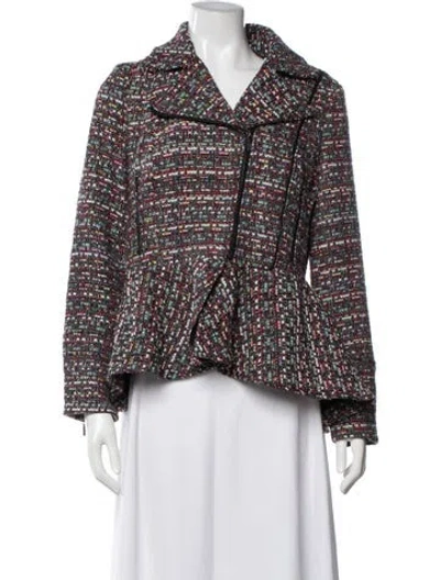 Pre-owned Etcetera Tweed Pattern Jacket In Multicolor