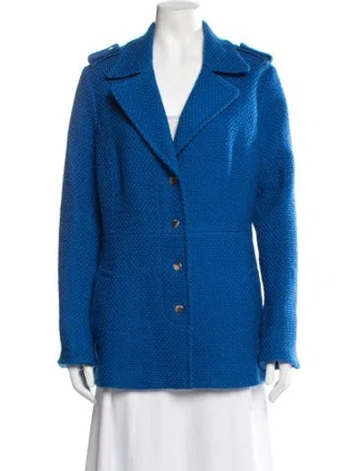 Pre-owned Etcetera Virgin Wool Blazer In Blue