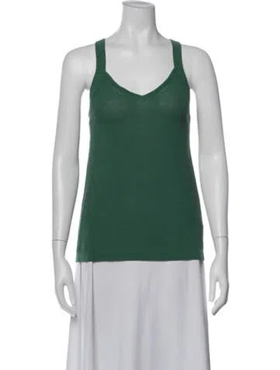 Pre-owned Etcetera V-neck Sleeveless Top W/ Tags In Green