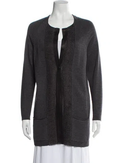 Pre-owned Etcetera V-neck Sweater In Gray