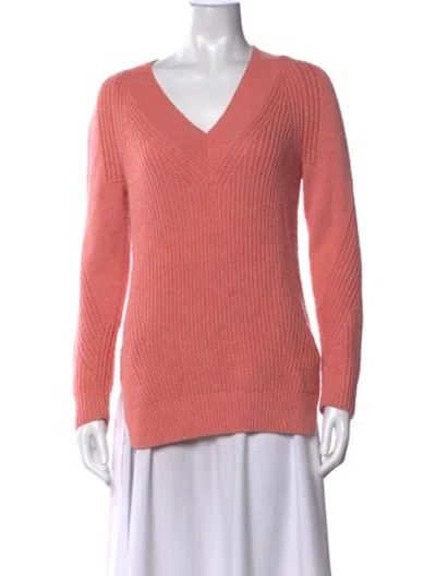 Pre-owned Etcetera V-neck Sweater In Pink