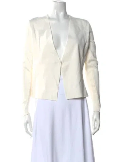 Pre-owned Etcetera V-neck Sweater In White