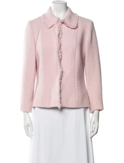 Pre-owned Etcetera Wool Jacket In Pink