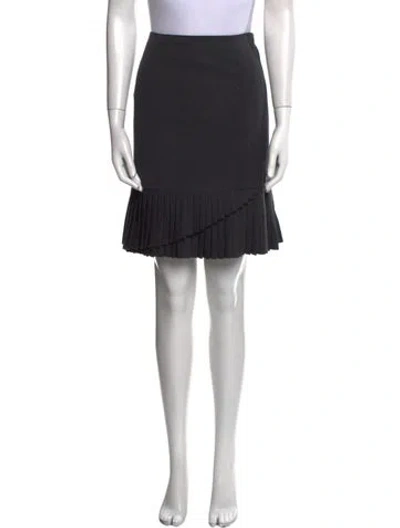 Pre-owned Etcetera Wool Knee-length Skirt In Black