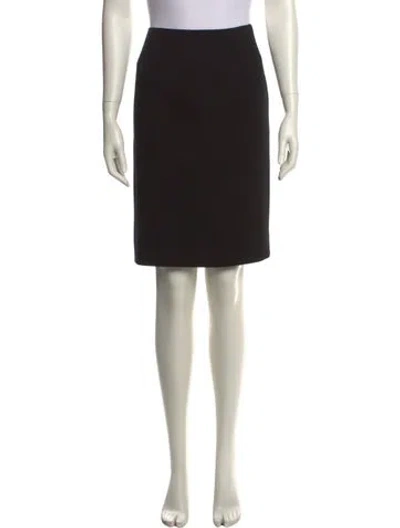 Pre-owned Etcetera Wool Knee-length Skirt In Black