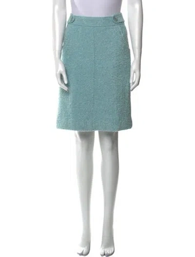 Pre-owned Etcetera Wool Knee-length Skirt In Blue