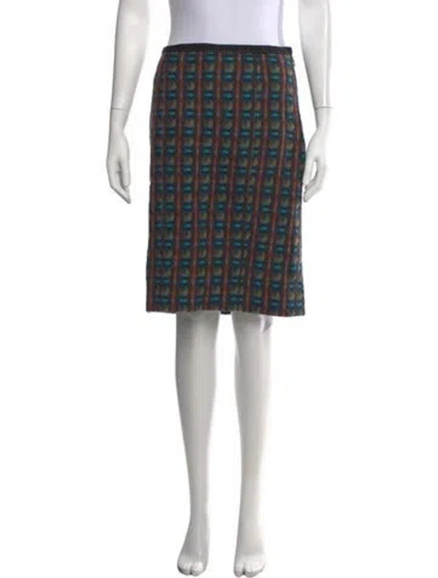 Pre-owned Etcetera Wool Knee-length Skirt In Multicolor