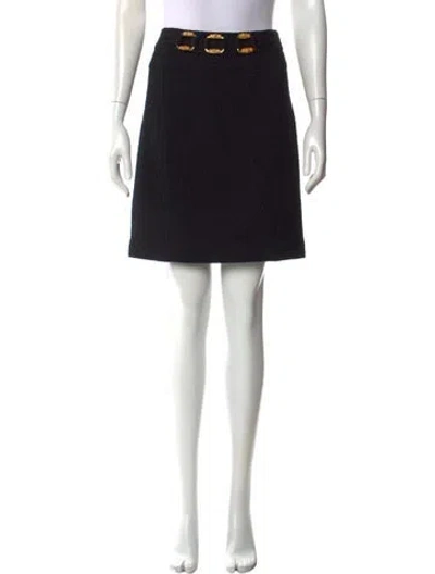 Pre-owned Etcetera Wool Mini Skirt In Black