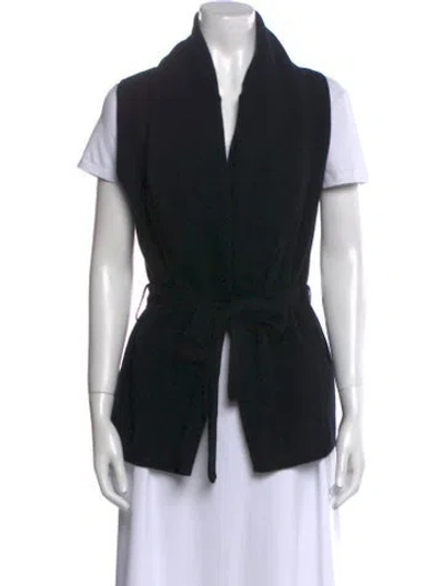 Pre-owned Etcetera Wool Mock Neck Sweater In Black