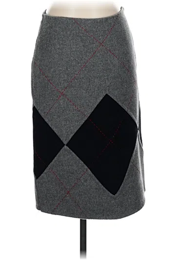 Pre-owned Etcetera Wool Skirt In Gray