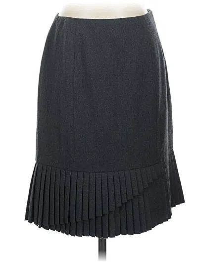 Pre-owned Etcetera Wool Skirt In Gray