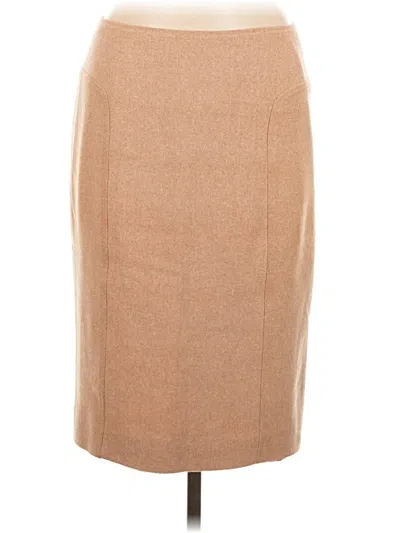 Pre-owned Etcetera Wool Skirt In Tan