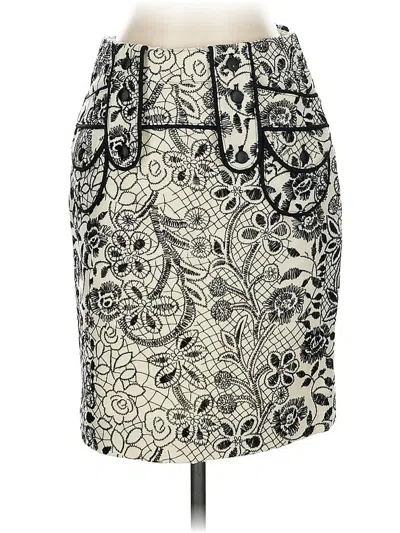 Pre-owned Etcetera Wool Skirt In White